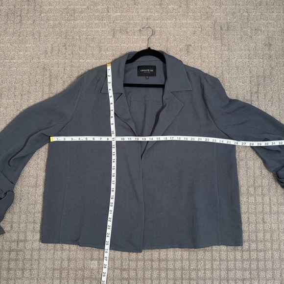 Lafayette 148 New York Open Front Linen Grant Blazer Jacket 3/4 Tie Sleeves XXL - Picture 5 of 6